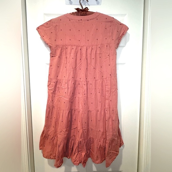 Roller Rabbit Acote Pamela 100%Cotton Short Sleeves Tiered Mini Dress size Small - Picture 10 of 11